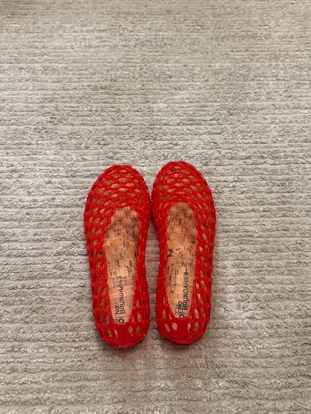 Red Jelly Ballet Flats